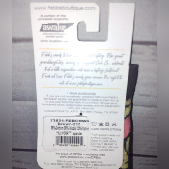 SALE!! World's Softest Socks Febb's Boutique Socks - Picture 5 of 5